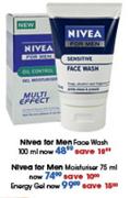 Nivea For Men Face Wash-100ml Each