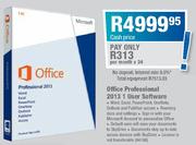 Microsoft Office Professional 2013 1 User Software