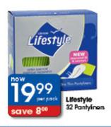 Lifestyle 32 Pantyliners-Per Pack