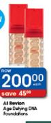 All Revlon Age Defying DNA Foundations-Each
