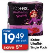 Kotex Ultra Thin Single Pads-Per Pack