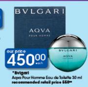 Bvlgari Aqua Pour Homme Eau De Toilette-30ml Each