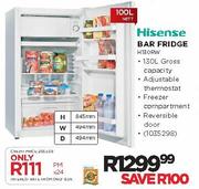 Hisense Bar Fridge-100Ltr(H130RW)
