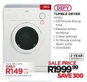 Defy Tumble Dryer-5kg(DTD262)