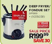 byD:sign Deep Fryer/Fondue Set(DF1000)