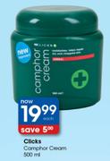 Clicks Camphor Cream-500ml Each