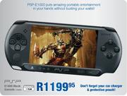 PSP E1000 Black Console