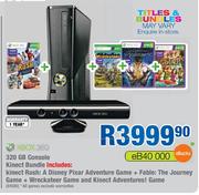 XBox 360 320GB Console Kinect Bundle