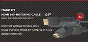 Stuff HDMI 360 Deg Rotating Gold Plated Cable(MACC 276)-1.5m Long
