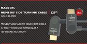 Stuff HDMI 180 Deg Side Turning Gold Plated Cable(MACC 275)-1.5m Long