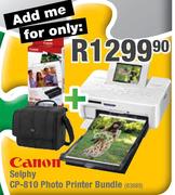 Canon Selphy CP-810 Photo Printer Bundle