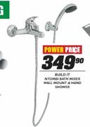 Build It Ntombi Bath Mixer Wall Mount & Hand Shower-Each
