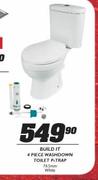 Build It 4 Piece Washdown Toilet P-Trap-765mm White Each