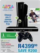 XBox 360 250GB Kinect Bundle