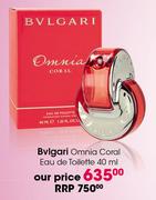 Bvlgari Omnia Coral Eau De Toilette-40ml
