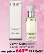 Calvin Klein Eternity Eau De Parfum-50ml 