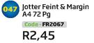 Jotter Feint & Margin A4 72Pg FR2067