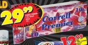 Correll Premier 1 Ply Toilet Rolls-10's