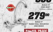 Build It Nandi Wall Mounted Sink Mixer
