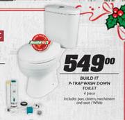 Build It O-Trap Wash Down Toilet-4 Piece