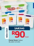 Sistema Cereal Saver Colour Accents-4.2ltr Each