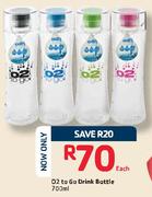 02 To Go Drink Bottle-700ml Each 