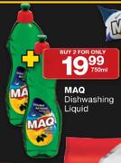 MAQ Dishwashing Liquid-2 x 750ml