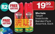 Mortein Target Insecticide Banded Pack Assorted-2 x 300ml 