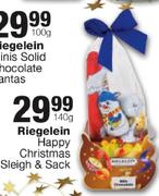 Riegelein Happy Christmas Sleigh & Sack-140g