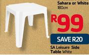 SA Leisure Side Table White
