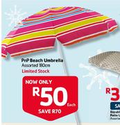 PnP Beach Umbrella Assorted-180cm