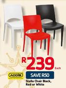 Addis Stella Chair Black, Red Or White-Each