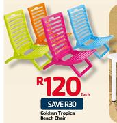 gold sun tropica folding chair