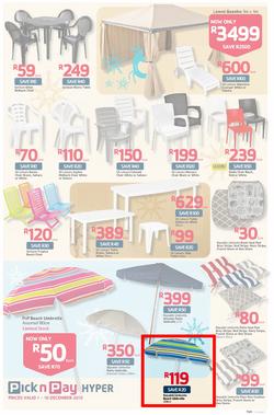 Pick n Pay Hyper: Save Big On All Your Holiday Favourites From Coolers To Camping Chairs  ( 01 Dec - 16 Dec 2013), page 7