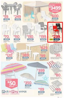 Pick n Pay Hyper: Save Big On All Your Holiday Favourites From Coolers To Camping Chairs  ( 01 Dec - 16 Dec 2013), page 7