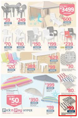 Pick n Pay Hyper: Save Big On All Your Holiday Favourites From Coolers To Camping Chairs  ( 01 Dec - 16 Dec 2013), page 7