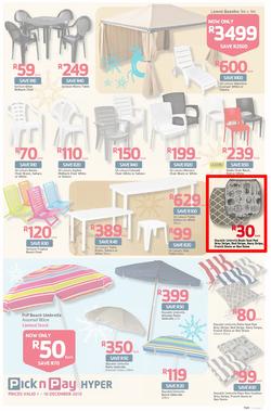 Pick n Pay Hyper: Save Big On All Your Holiday Favourites From Coolers To Camping Chairs  ( 01 Dec - 16 Dec 2013), page 7
