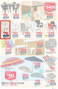 Pick n Pay Hyper: Save Big On All Your Holiday Favourites From Coolers To Camping Chairs  ( 01 Dec - 16 Dec 2013), page 7