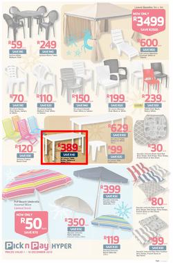 Pick n Pay Hyper: Save Big On All Your Holiday Favourites From Coolers To Camping Chairs  ( 01 Dec - 16 Dec 2013), page 7