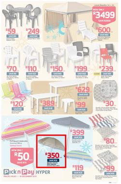 Pick n Pay Hyper: Save Big On All Your Holiday Favourites From Coolers To Camping Chairs  ( 01 Dec - 16 Dec 2013), page 7