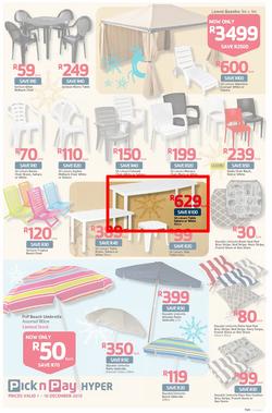 Pick n Pay Hyper: Save Big On All Your Holiday Favourites From Coolers To Camping Chairs  ( 01 Dec - 16 Dec 2013), page 7