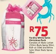 Yardley White Satin Christmas Pack