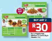 Fry's Vegetarian Chicken Or Lamb Style Chunks -2x250g