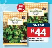 Nature's Garden Broccoli Florets- 2 x 1kg