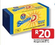 Sunshine-D Original Margarine Brick- 1Kg