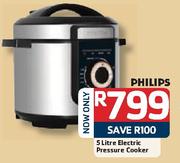 Philips 5Ltr Electric Pressure Cooker- Each