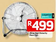 Counter Point 45cm High Velocity Floor Fan