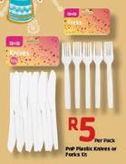 Pnp Plastic Knives Or Forks-10's