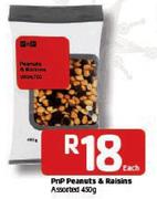 Pnp Peanuts & Raisins-450g