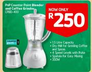 PnP Counter Point Blender And Coffee Grinder CPBD- 400